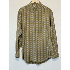 Vintage The Territory Ahead Cotton Shirt Men M Long Sleeve Button Down Textured